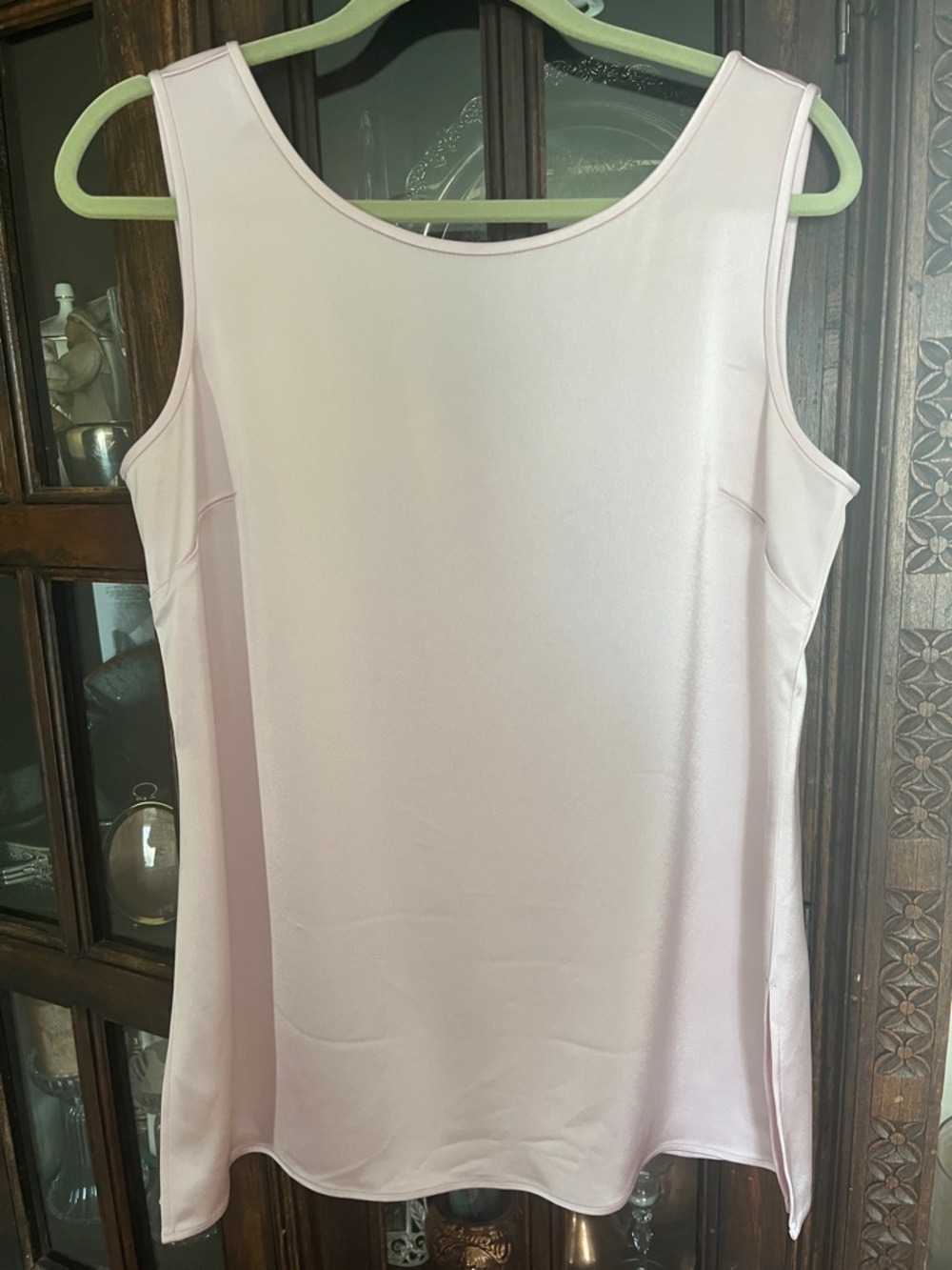 St. John Soft Blush Satin top